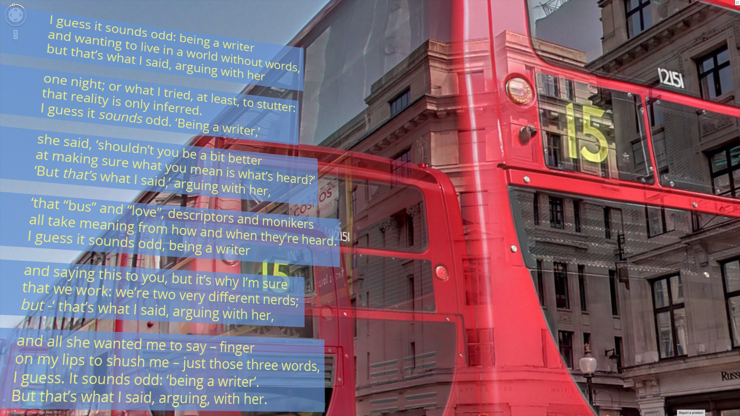 'On admitting what I am'